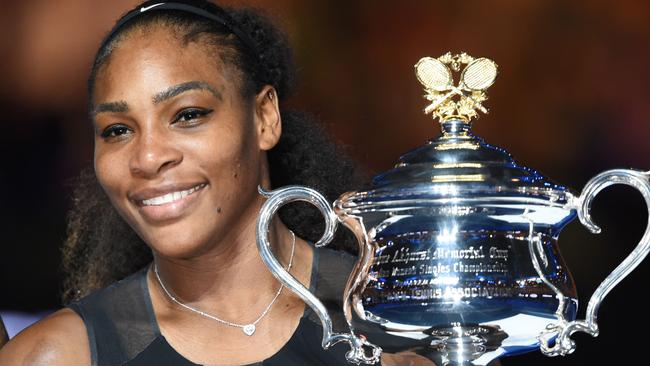 Serena Williams when she won the 2017 Australian Open while pregnant.