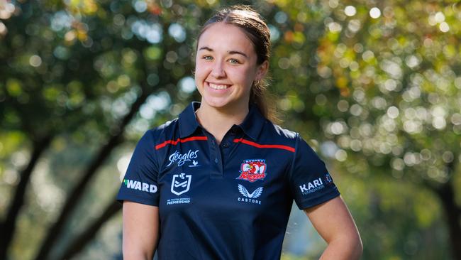 Jada Taylor has been promoted to the Roosters’ NRLW squad this season. Picture: Justin Lloyd