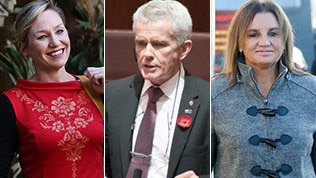 Larissa Waters, Malcolm Roberts, Jacqui Lambie