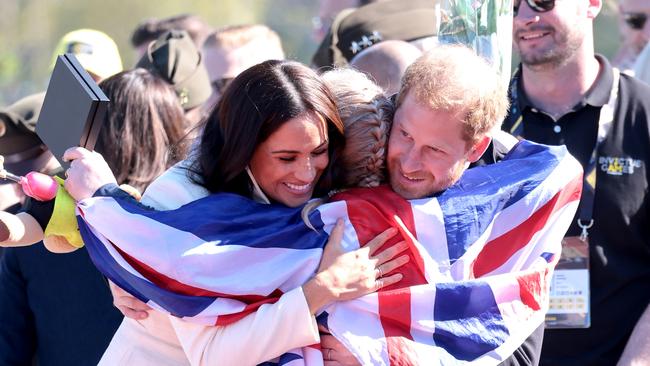 Prince Harry, Duke of Sussex and Meghan, Duchess at the Invictus Games. Picture: Getty Images