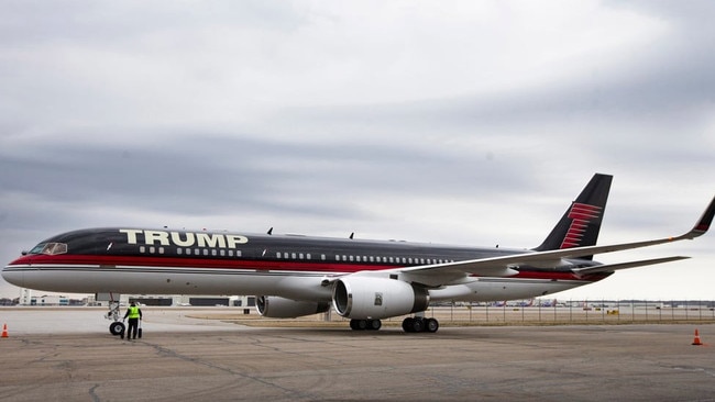 Donald Trump's team believed Iran assassins would target his private jet. Picture: Supplied.