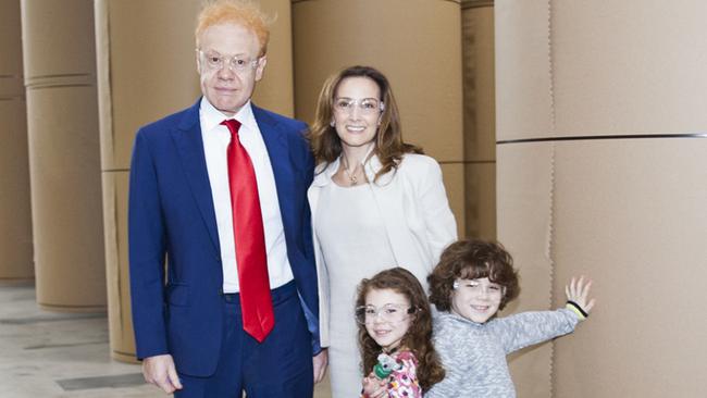 Anthony Pratt, his partner Claudine Revere and children Leon and Lilly when they were younger.