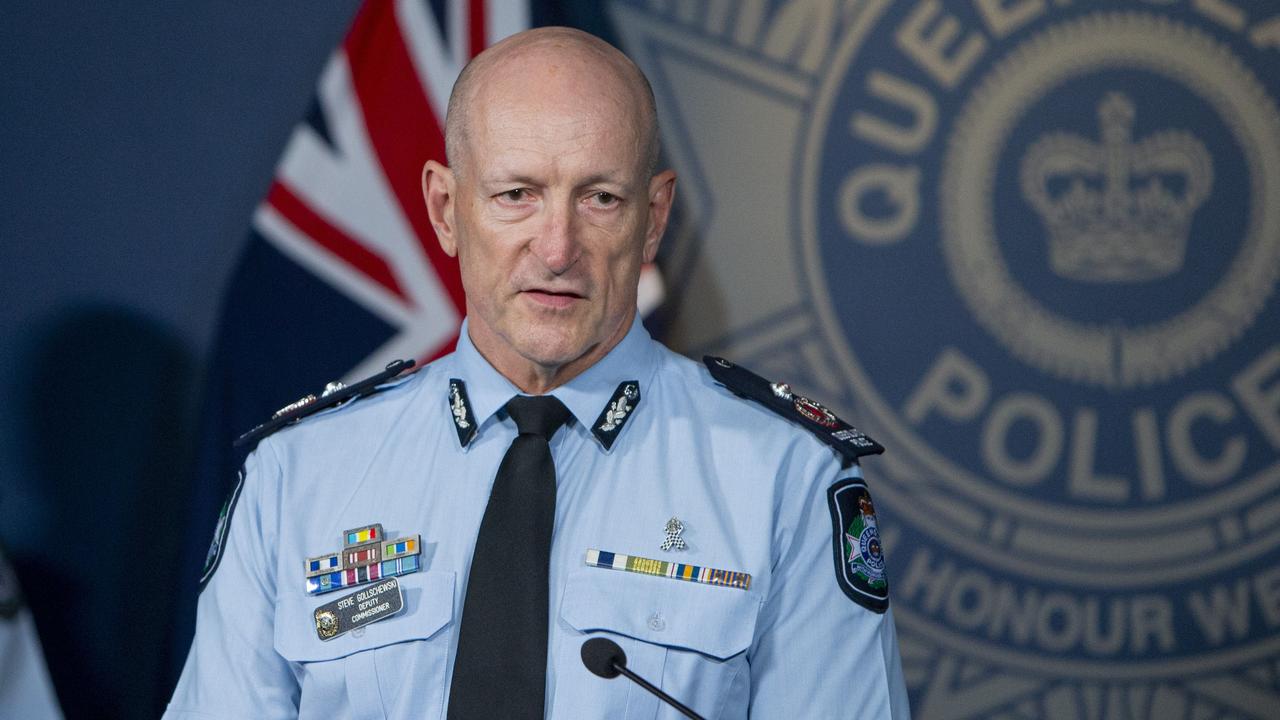 Queensland Deputy police commissioner, Steve Gollschewski talking at a press conference on Friday 14 October 2022. Picture: Jerad Williams