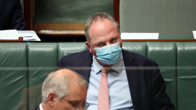 Barnaby Joyce later claimed he was referring to the Prime Minister’s mandate over the Liberal Party, not the Coalition. Picture: Gary Ramage / NCA NewsWire