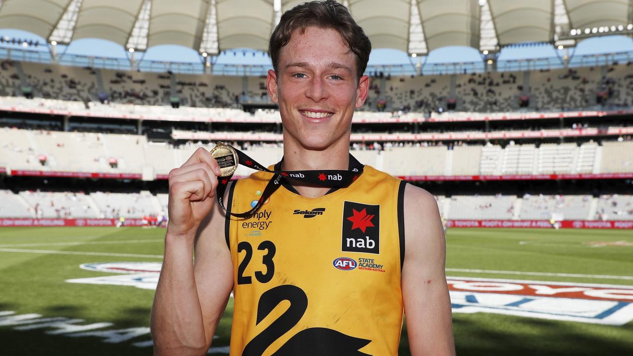 Matthew Johnson was named Western Australia’s best in the curtain raiser. Picture: Dylan Burns/AFL Photos