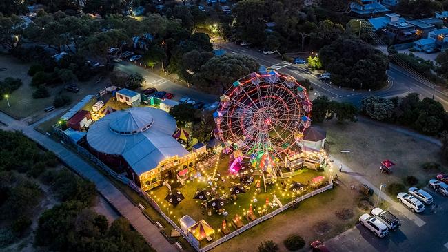 Wonderland Spiegeltent site in Barwon Heads