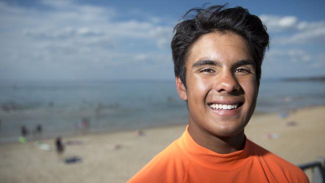 Lifesaver Reagan Morel, 15, at Mills Beach Mornington. Picture: Andrew Batsch