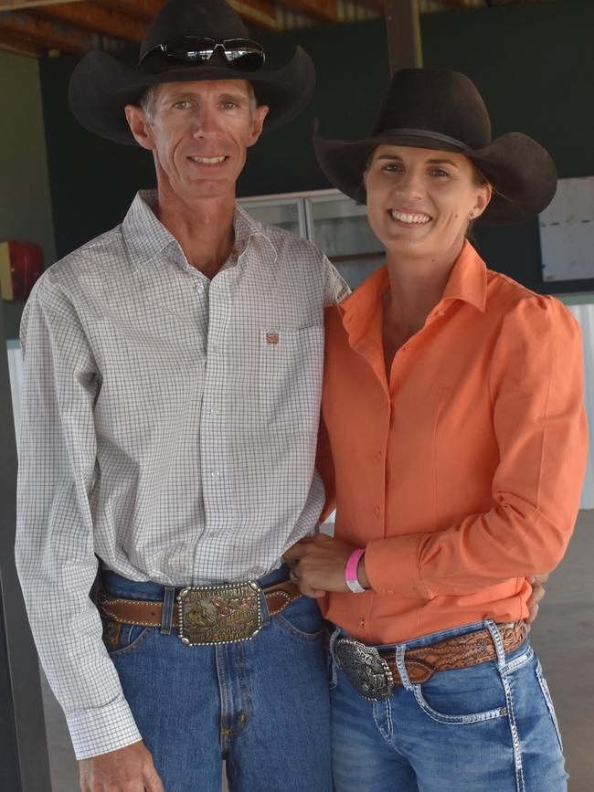 Dingo's Tim Duggan and Jaimie Kriesch at the 23rd annual Paradise Lagoons Campdraft on May 10, 2025.