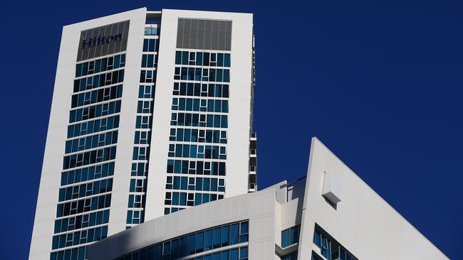 The Hilton Hotel in Surfers Paradise. Picture: David Clark