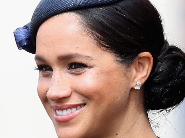 LONDON, ENGLAND - JUNE 08:  Meghan, Duchess of Sussex during Trooping The Colour, the Queen's annual birthday parade, on June 8, 2019 in London, England.  (Photo by Chris Jackson/Getty Images)