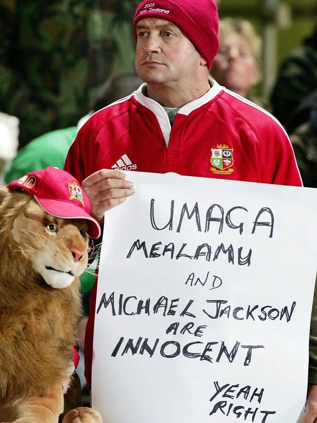 Umaga has an interesting history with the Lions and their fans. Picture: AFP