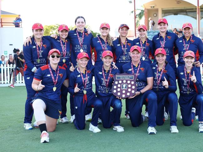 The 2022/23 Katherine Raymont One Day Shield Premiers, Sunshine Coast Cricket Club. Pic: Qld Premier Cricket