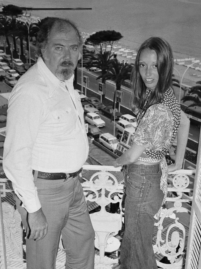 Shelley Duvall with Robert Altman, the director who discovered her. Picture: Gilbert Tourte/Gamma-Rapho, via Getty Images