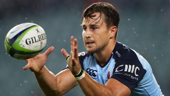 SYDNEY, AUSTRALIA - MAY 06:  David Horwitz of the Waratahs takes the ball during the round 11 Super Rugby match between the Waratahs and the Blues at Allianz Stadium on May 6, 2017 in Sydney, Australia.  (Photo by Matt King/Getty Images)