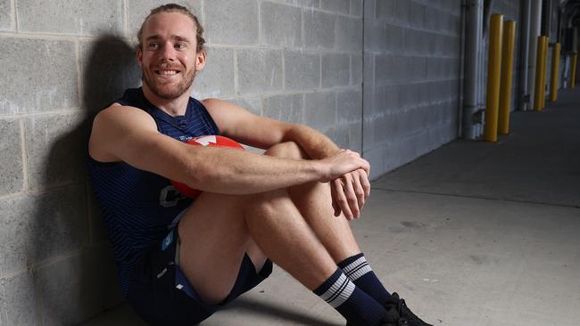 Geelong’s Cam Guthrie is having a brilliant 2020 season. Picture: Michael Klein