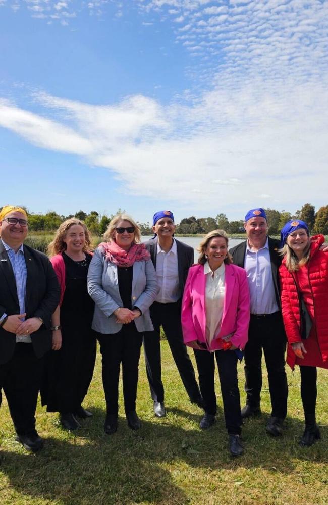 The official name of Guru Nanak Lake in Berwick unveiled on November 9. Picture: Facebook