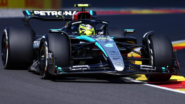 Lewis Hamilton in action at the Belgian Grand Prix at Spa. Picture: Getty Images