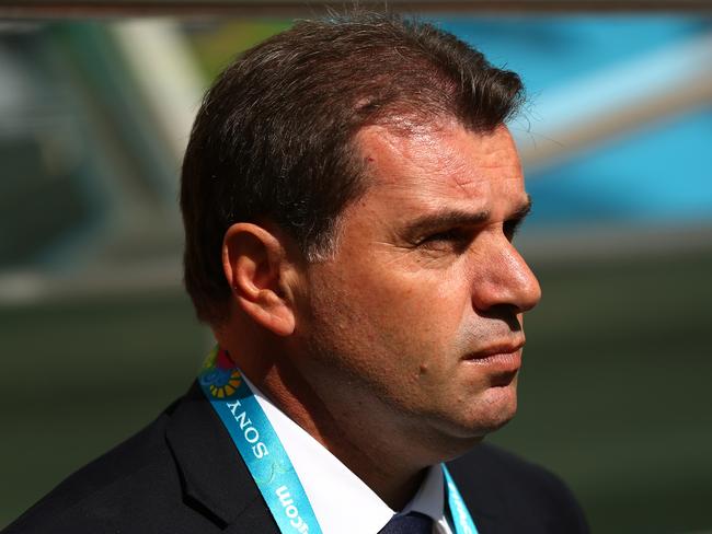 CURITIBA, BRAZIL - JUNE 23: Head coach Ange Postecoglou of Australia looks on during the 2014 FIFA World Cup Brazil Group B match between Australia and Spain at Arena da Baixada on June 23, 2014 in Curitiba, Brazil. (Photo by Cameron Spencer/Getty Images)