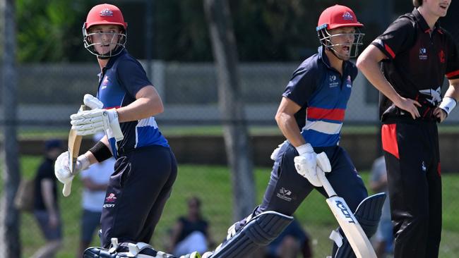 Footscray openers Dylan Brasher and Daniel Sartori. Picture: Andy Brownbill