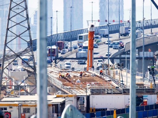 The Metro Tunnel and the West Gate Tunnel are more than $8bn over budget in total. Picture: Mark Stewart