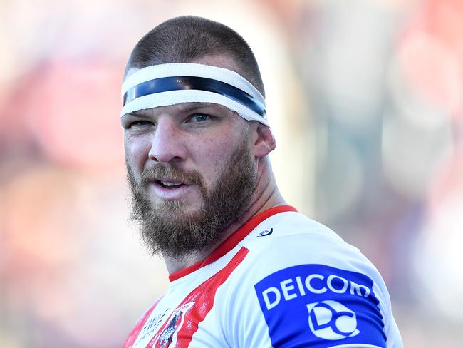 Josh McGuire is over playing the role of pantomime villain. Credit: NRL Images.