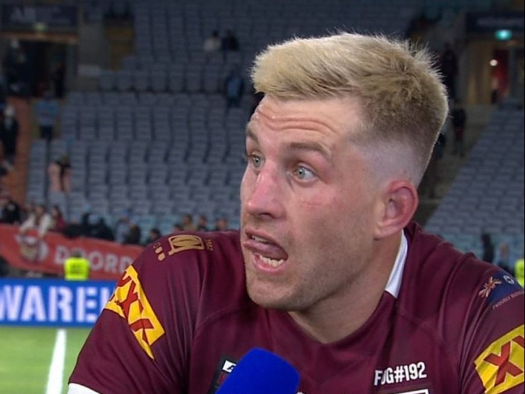 Cameron Munster was shocked to hear he was named man of the match. Picture: Channel 9