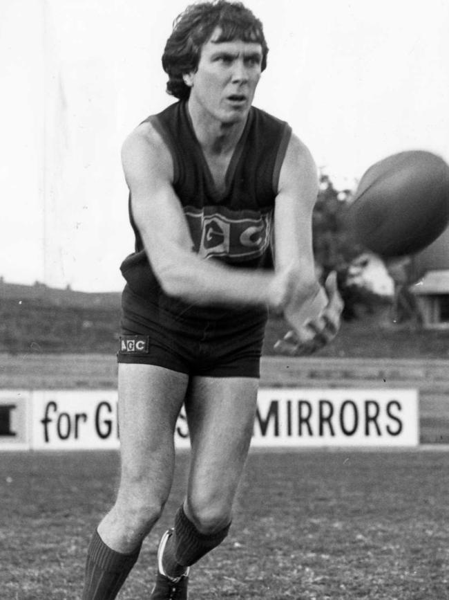 Footballer Roger Woodcock during Norwood training.