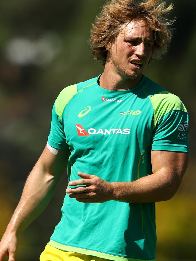 Jesse Parahi now takes on the armband. (Cameron Spencer/Getty Images)