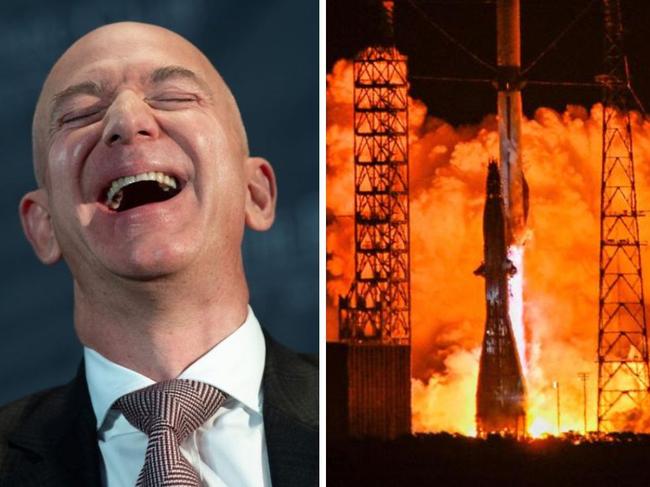 Billonaire Jeff Bezos has launched his rocket into space.