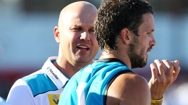 Nicks worked with Port Adelaide for eight years, rising from development coach to senior assistant under Ken Hinkley. Picture: Sarah Reed.