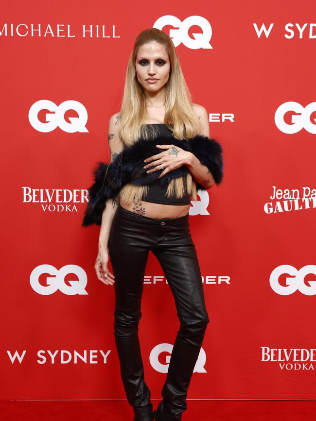 Gabriette on the red carpet for the GQ Men of the Year awards. Picture: Jonathan Ng.