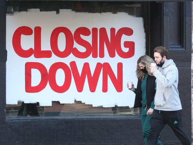 MELBOURNE, AUSTRALIA - NewsWire Photos AUGUST 13, 2020:Ã The usually bustling Brunswick street in Fitzroy has many shops that are closed and up for let during a stage four lockdown in Melbourne.ÃÃPicture: NCA NewsWire / David Crosling