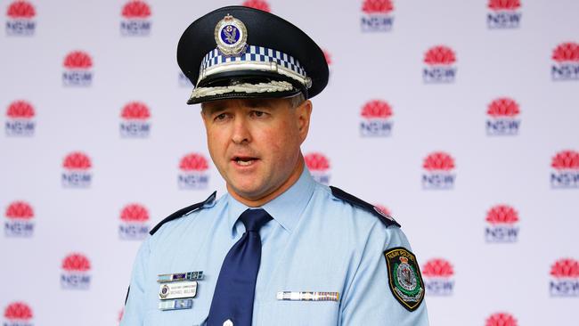NSW Police Deputy Commissioner Mick Willing provides an COVID-19 update. Picture: NCA NewsWire / Gaye Gerard.