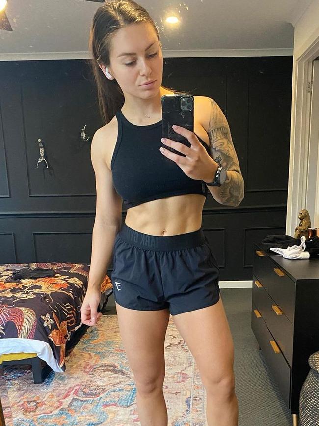 Geelong's most ripped bodies - Paige Mills. Picture: Instagram