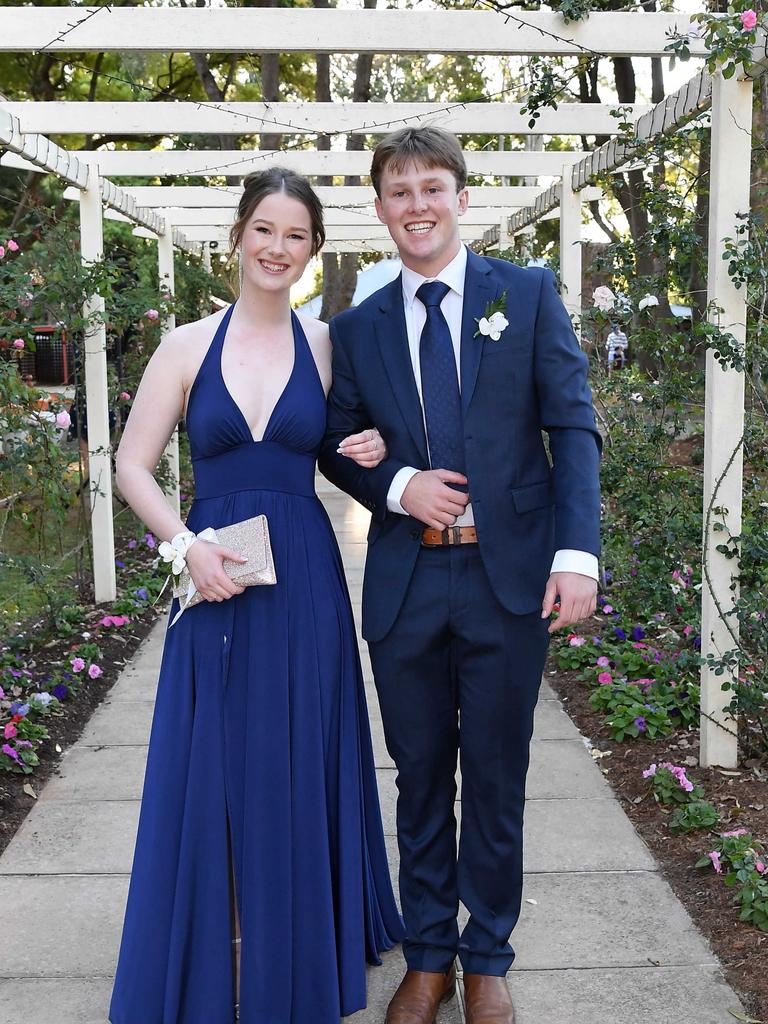 Lilias O'Connor and Sam Hoffensetz at Glennie School Formal. Picture: Patrick Woods.