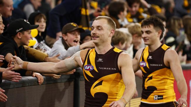 James Worpel celebrates a win in 2023. Picture: Daniel Pockett/Getty Images