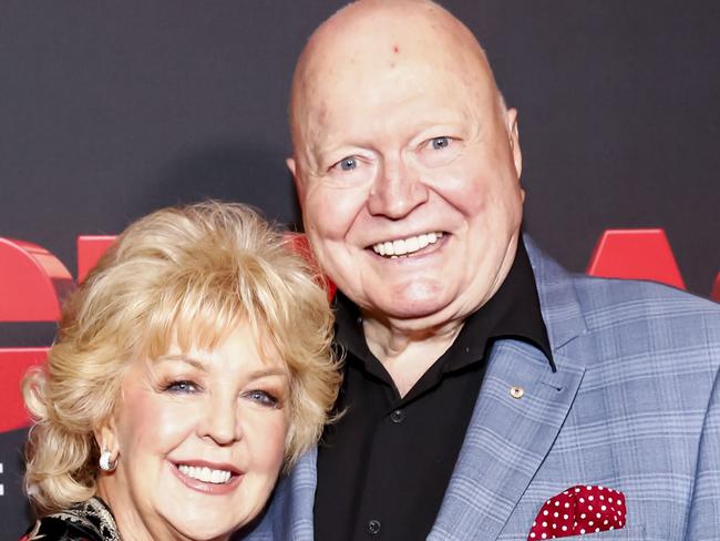 (FILE PHOTO) Australian TV, stage and radio entertainer Bert Newton has died at 83. MELBOURNE, AUSTRALIA - DECEMBER 19:  Patti and Bert Newton arrive at opening night of 