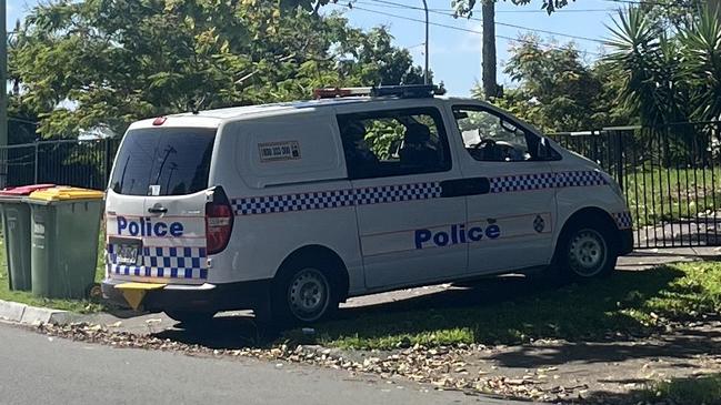 Police at the scene. Picture: Tahlia Leathart