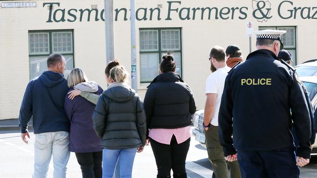 People leave the Launceston Magistrates Court. PICTURE CHRIS KIDD