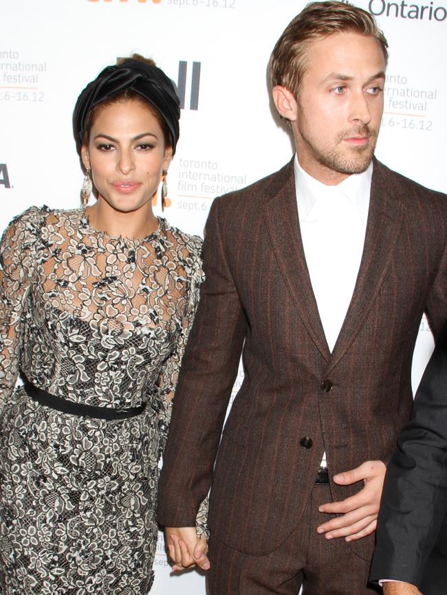 Eva Mendes and Ryan Gosling at "The Place Beyond The Pines" premiere at TIFF in Toronto, Canada.