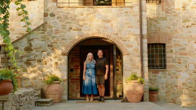 The bucolic Italian countryside offered a slower pace of life for Sydneysiders Annie Conley and Jame Hird. Picture: James Nelson