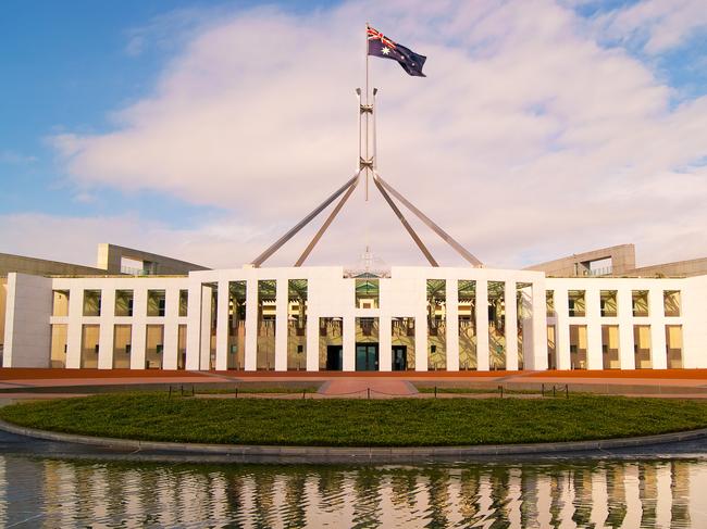 Parliament House in Canberra, Australia.