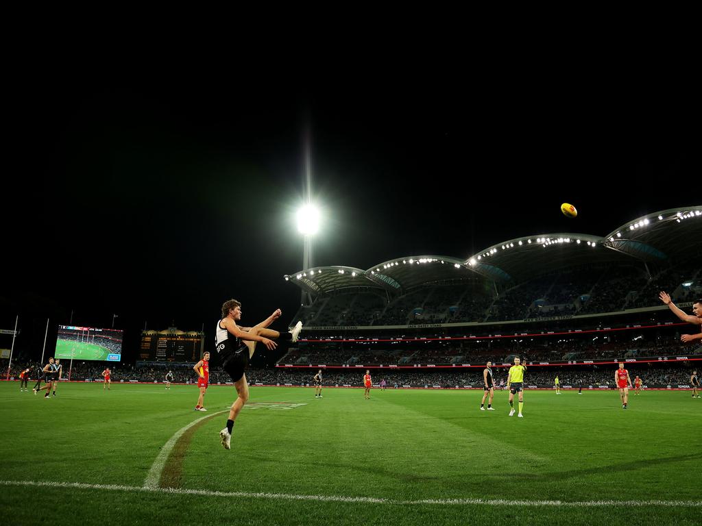 Adelaide Oval management has made moves to bring more fans back ot the footy. Picture: AFL Photos/Getty Images
