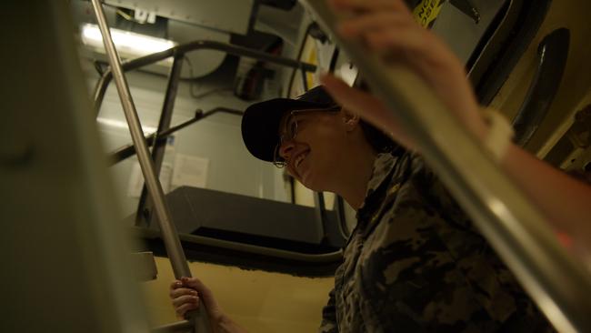 Operation Kakadu onboard the HMAS Perth. Picture: (A)manda Parkinson