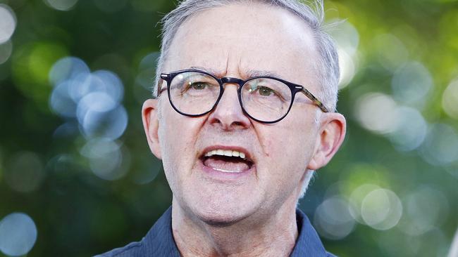 13/5/22 FEDERAL ELECTION 2022. LABOR BUS TOUR.Federal Labor leader Anthony Albanese pictured on Fitzroy Island to discuss his policy on climate change and saving the Great Barrier Reef.  Picture: Sam Ruttyn