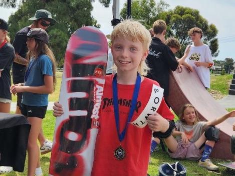 South Australian skateboarder Caleb Allen.