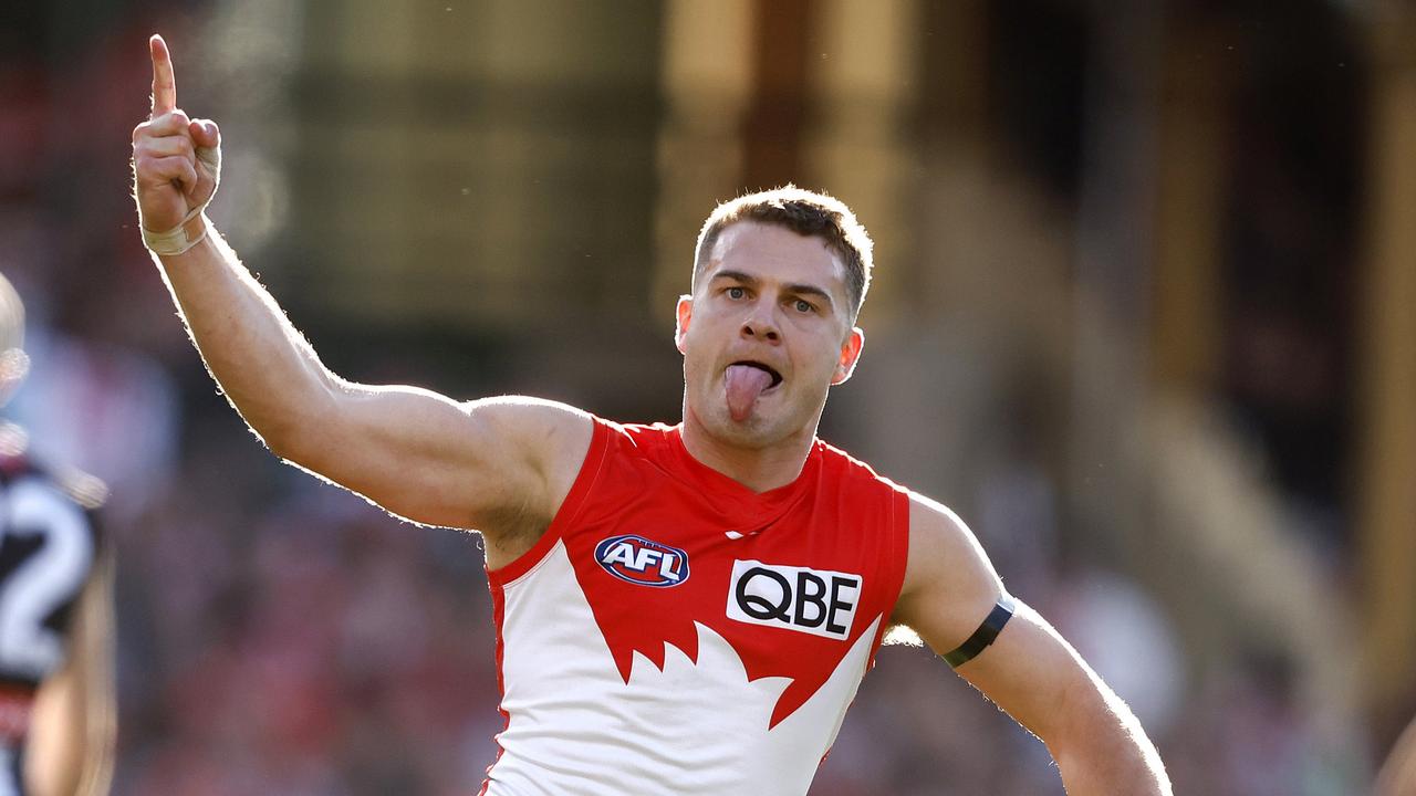 Tom Papley is on track to return from a concussion for Sydney’s qualifying final against the Demons. Picture: Phil Hillyard