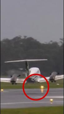 Miracle landing after gear malfunction