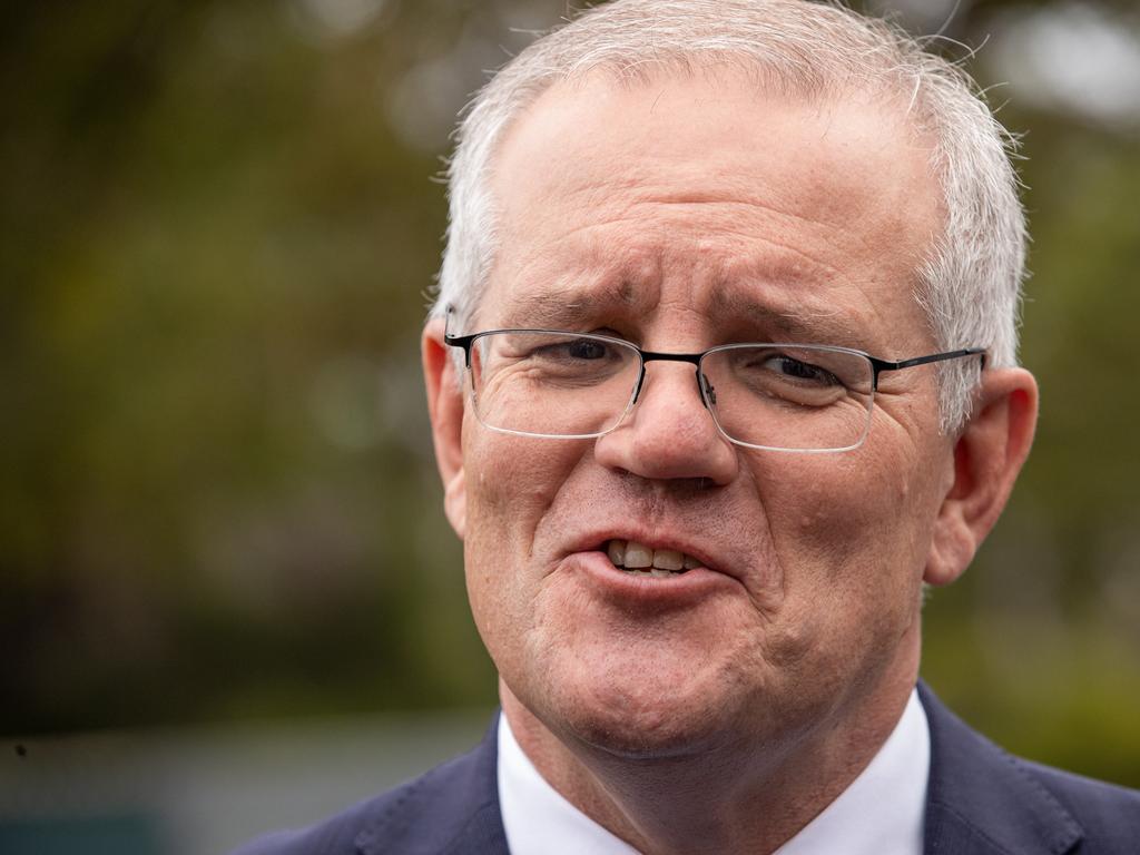 Scott Morrison has softened his position on governing in a hung parliament. Picture: Jason Edwards