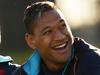 SYDNEY, AUSTRALIA - JULY 08: Paddy Ryan (L) and Israel Folau (R) watch on from the sideline during a Waratahs Super Rugby training session at Kippax Lake on July 8, 2014 in Sydney, Australia. (Photo by Matt King/Getty Images)